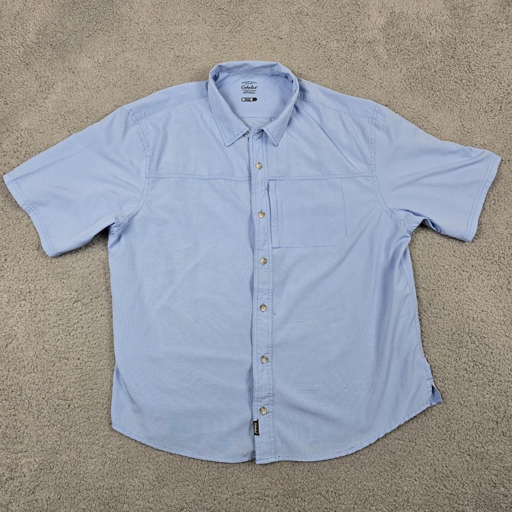 Cabelas Performance‎ Shirt Mens XL Wicking Quick Dry Fishing Outdoors Hiking